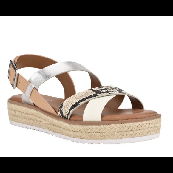 NIB Nine West Adelle8 Women Espadrille Wedge High Heel  Nine West Womens Espadrille Sandals